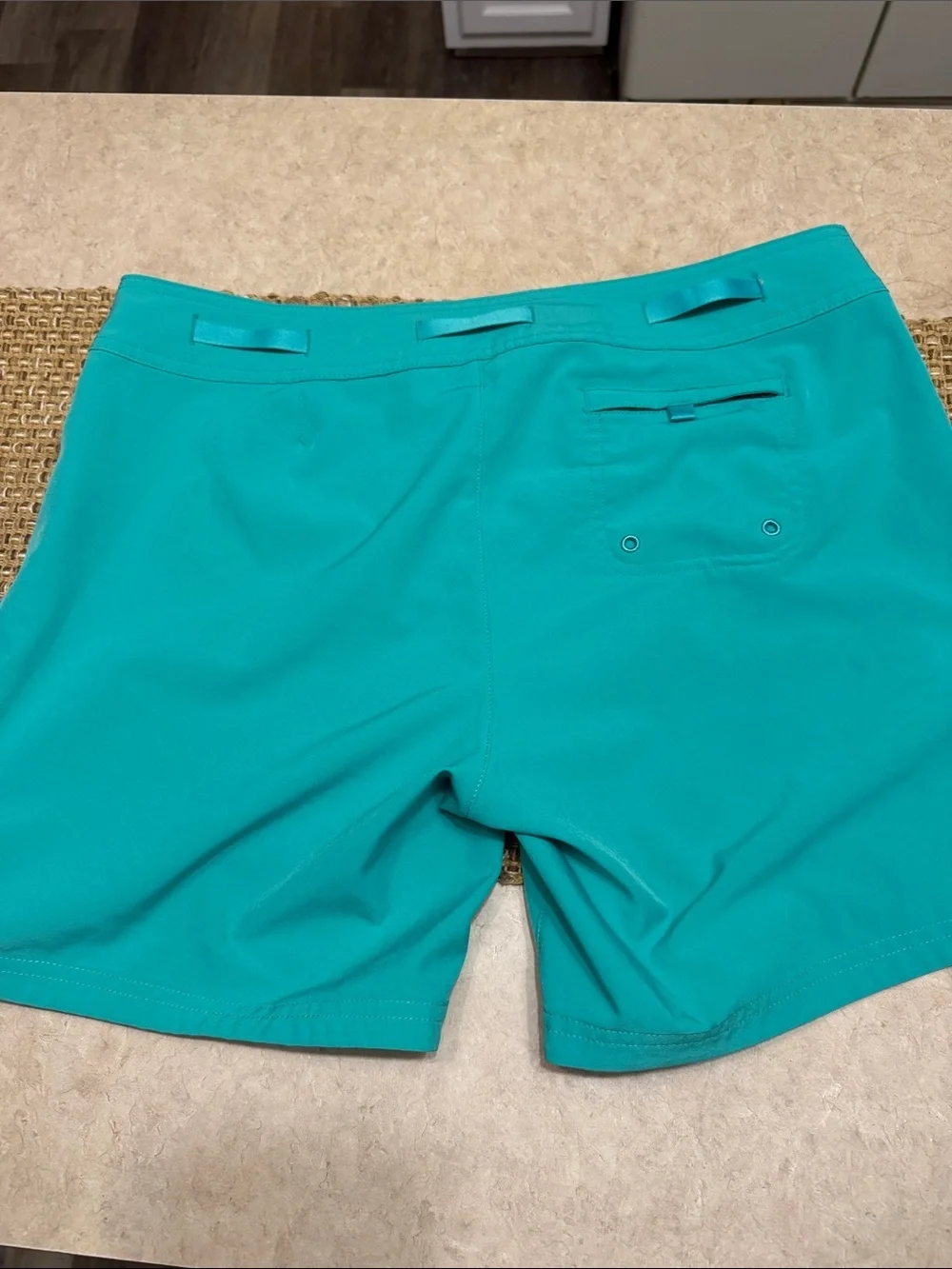Prana Silvana Board Shorts teal size medium beach pool bathing suit cover